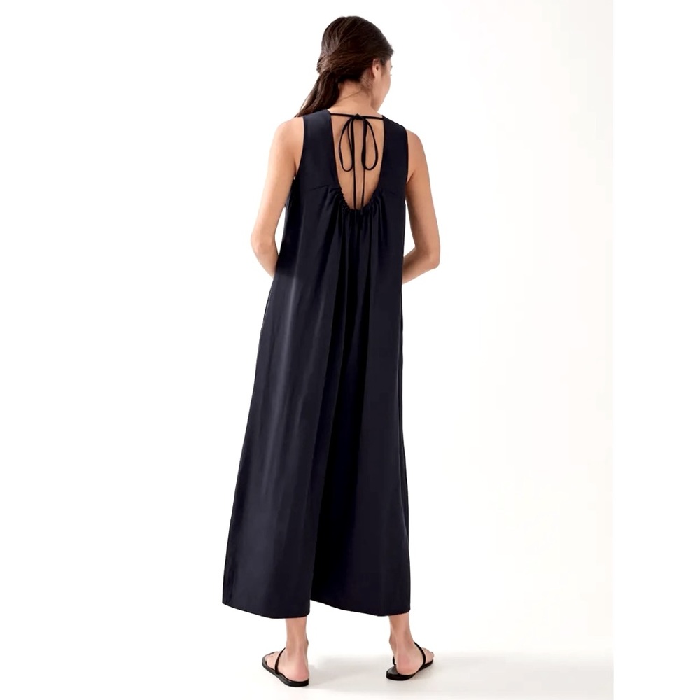 Love, Bonito Navy Tie Back Relaxed Jumpsuit NWT